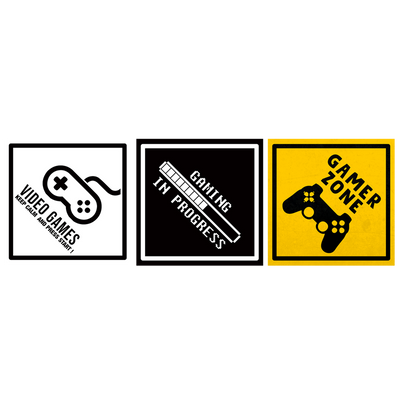 4MURS Triptyque My gamer zone Multicolore