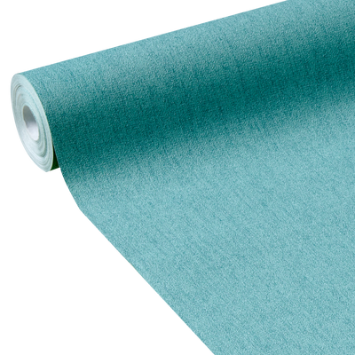 Papier peint intissé Calico Bleu aqua Lisse