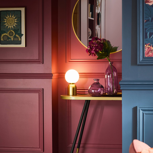 Lampe à poser HELGA coloris doré 27 x 15 cm