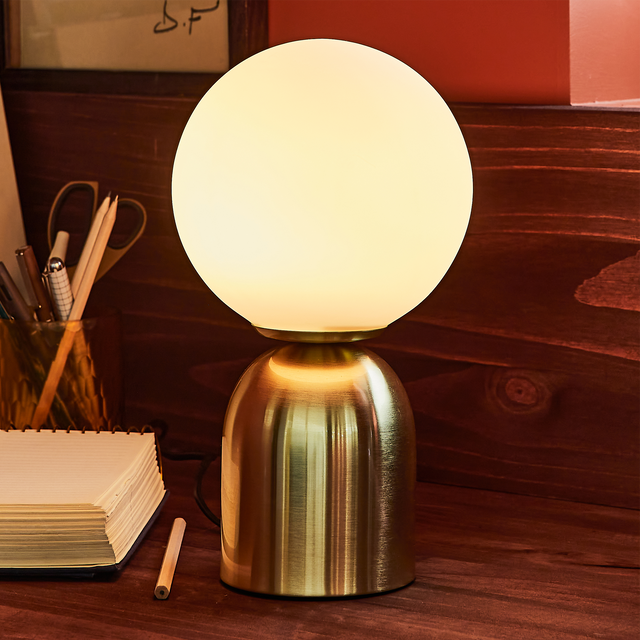 Lampe à poser HELGA coloris doré 27 x 15 cm