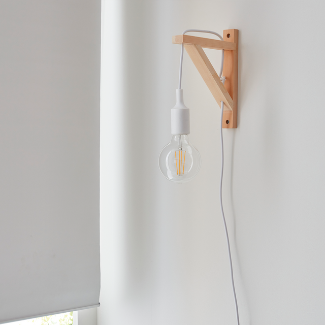 Applique FIX WALL coloris blanc 22 x 19 cm