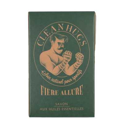 CLEAN HUGS Soin corps homme Fiere allure Vert 100G