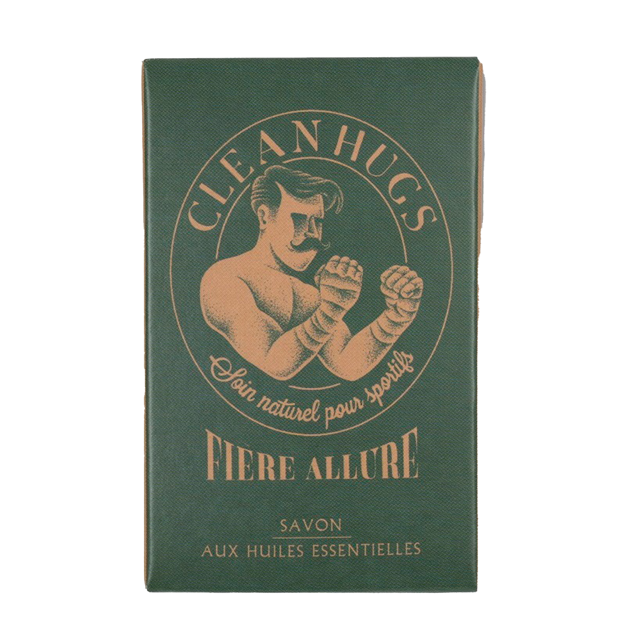 CLEAN HUGS Soin corps homme Fiere allure Vert 100G