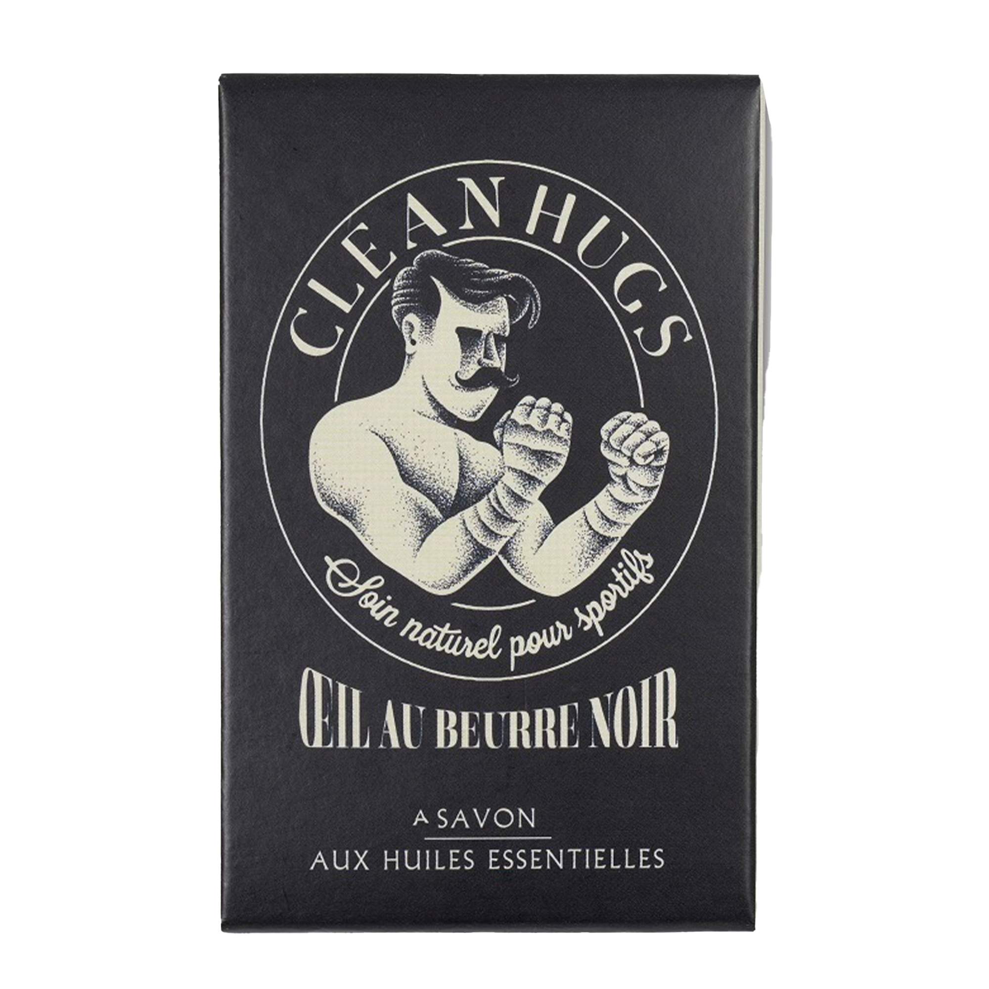 CLEAN HUGS Soin corps homme Oeil au beurre noir Noir 100G