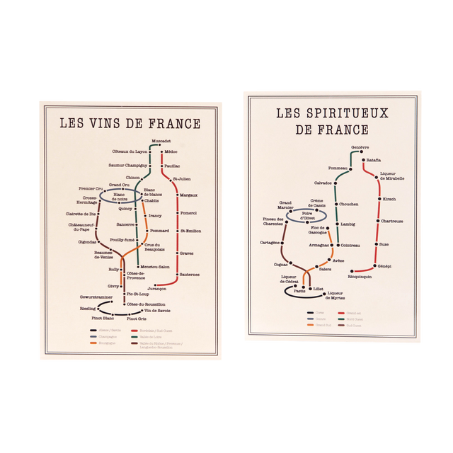 Amadeus Cades Plaque métal VINS coloris beige