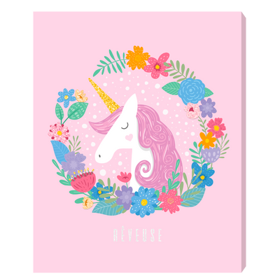 4MURS Toile embellie Reveuse Rose