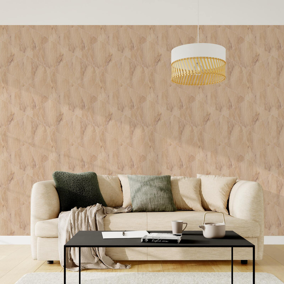 Papier peint intissé Kyoto Beige