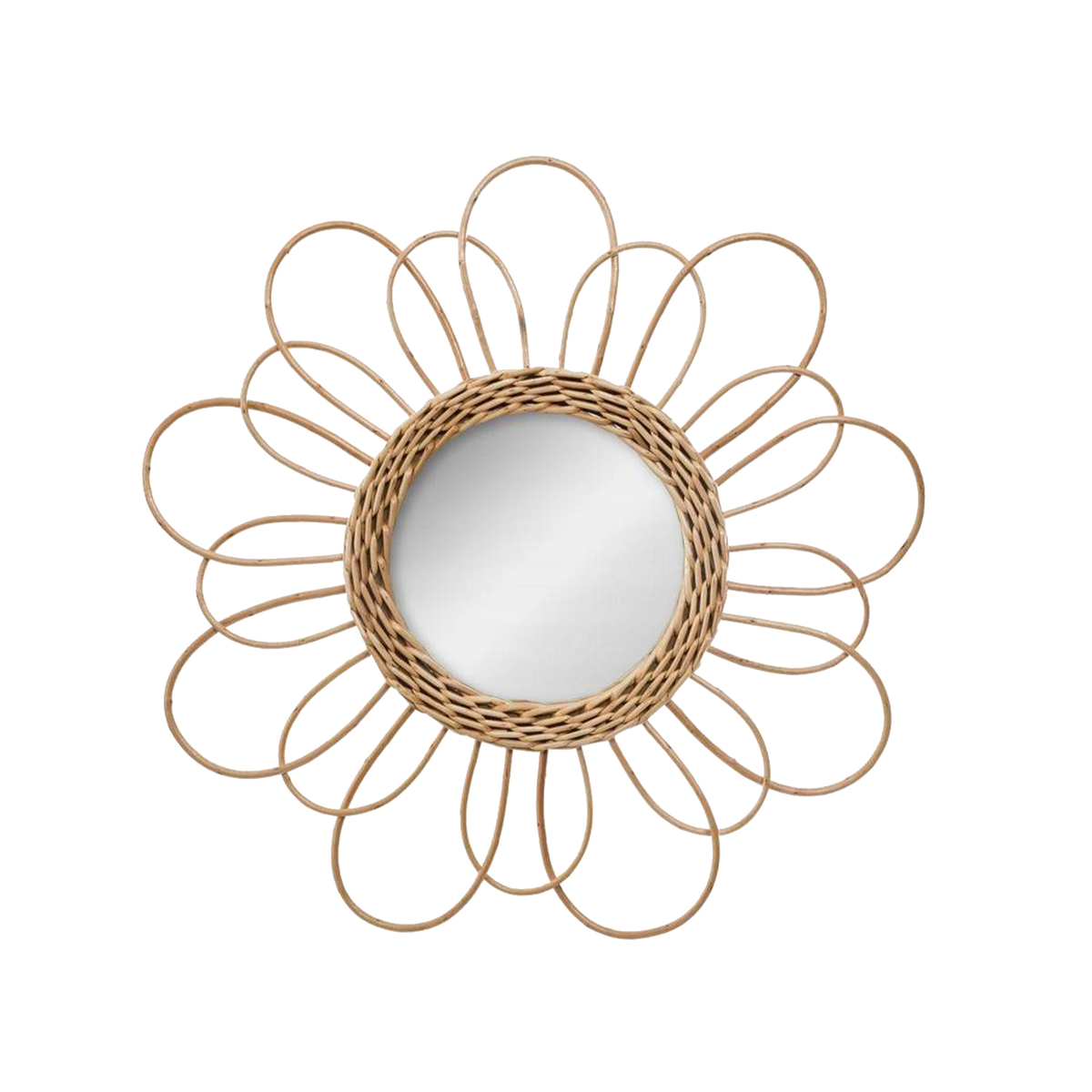 Miroir en rotin Epsylone Beige moyen