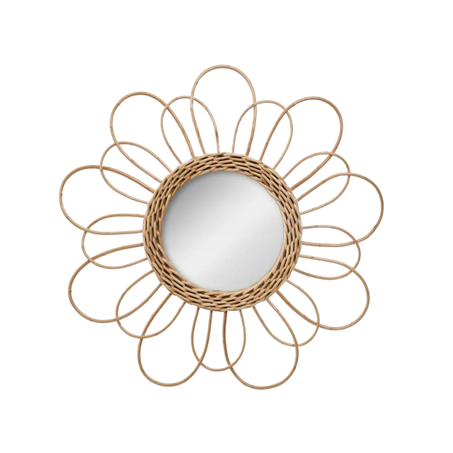 Miroir en rotin EPSYLONE