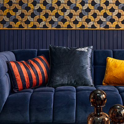 Coussin Adam Bleu
