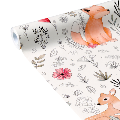 4MURS Papier peint intissé Calm forest Multicolore