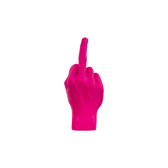 Bitten design Figurine LE DOIGT coloris rose