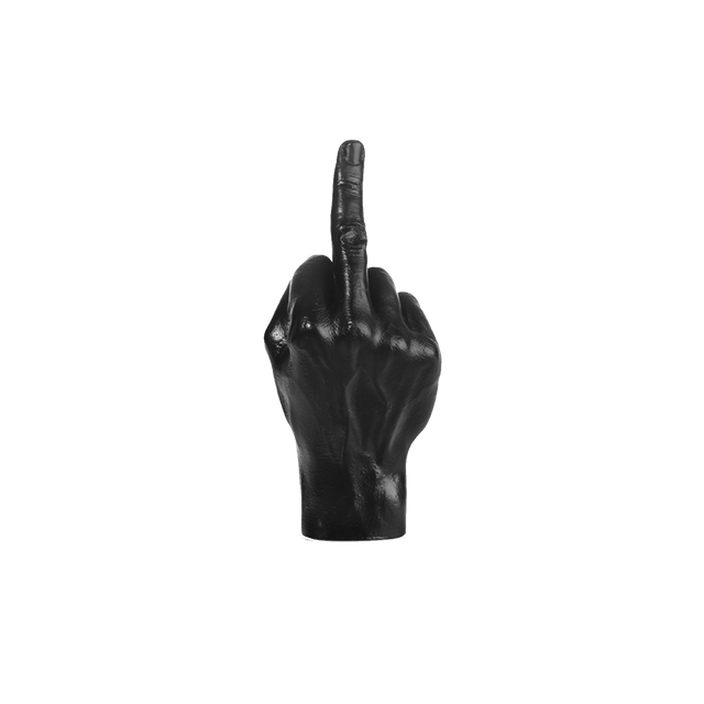 Bitten design Figurine LE DOIGT coloris noir
