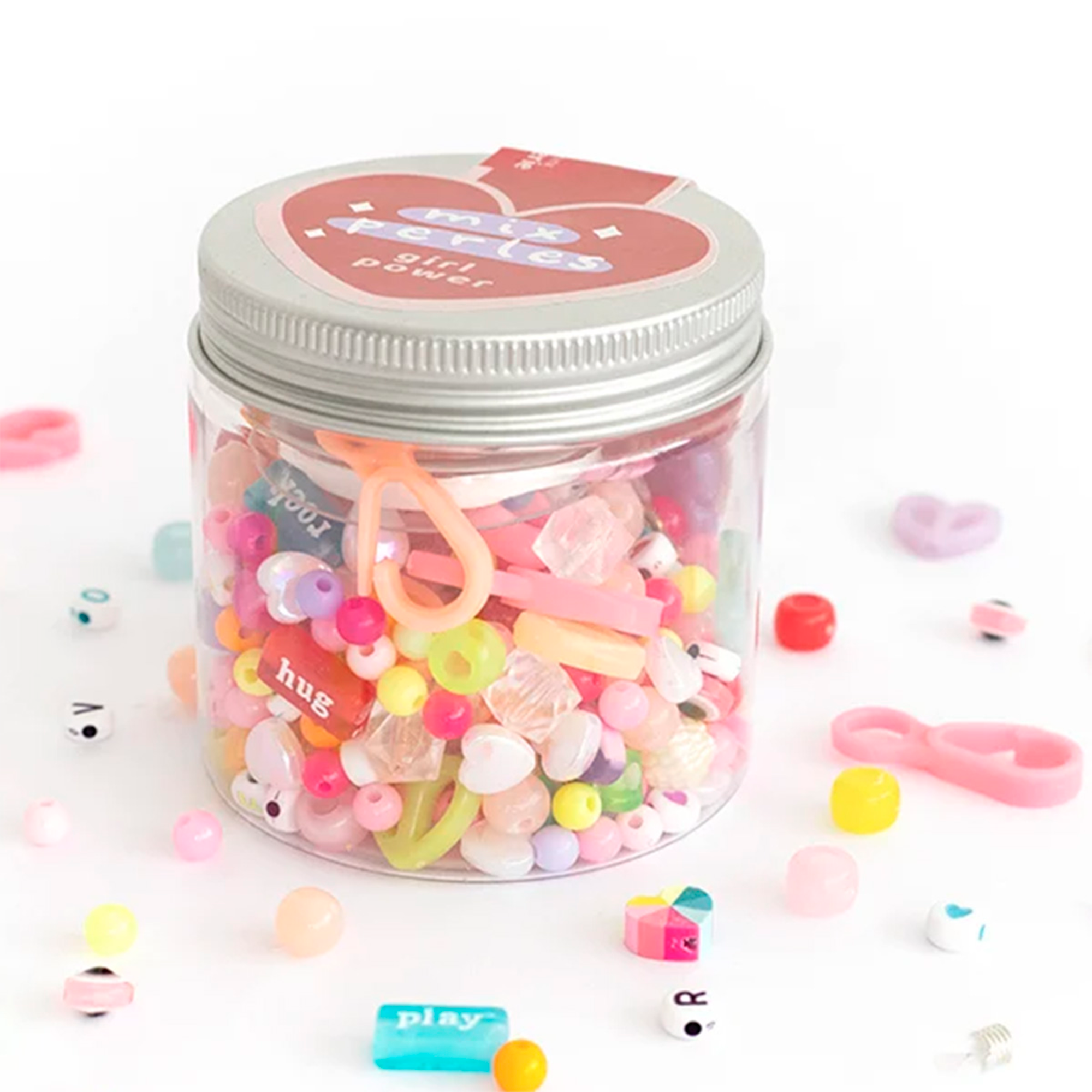 LA PETITE ÉPICERIE Kit création Mix de perles Rouge