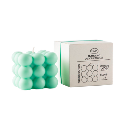 ELATE & CO Bougie Bubbel Vert Sans parfum