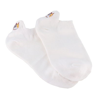 TITES CHAUSSETTES Chaussettes Languette chat Blanc