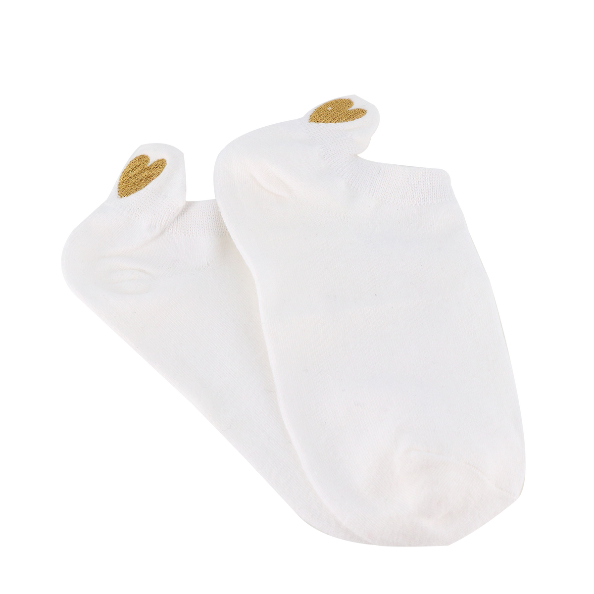 TITES CHAUSSETTES Chaussettes Languette coeur Blanc