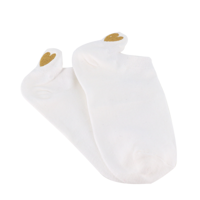 TITES CHAUSSETTES Chaussettes Languette coeur Blanc
