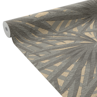 Papier peint intissé Shaïna Gris chaud