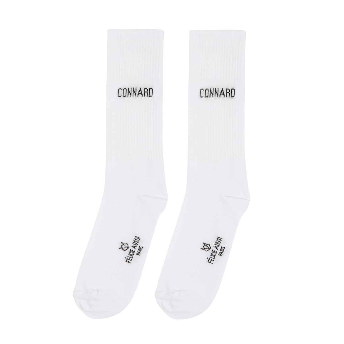 FÉLICIE AUSSI Chaussettes Connard homme 40-45 Blanc
