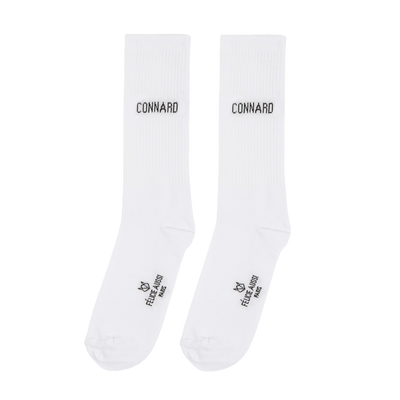 FÉLICIE AUSSI Chaussettes Connard homme 40-45 Blanc