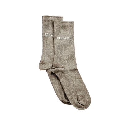 FÉLICIE AUSSI Chaussettes Connasse paillettes 36-40 Beige