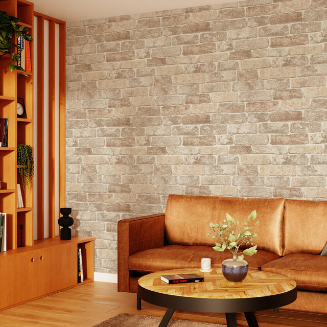 Papier peint intissé ATLANTA coloris sable beige