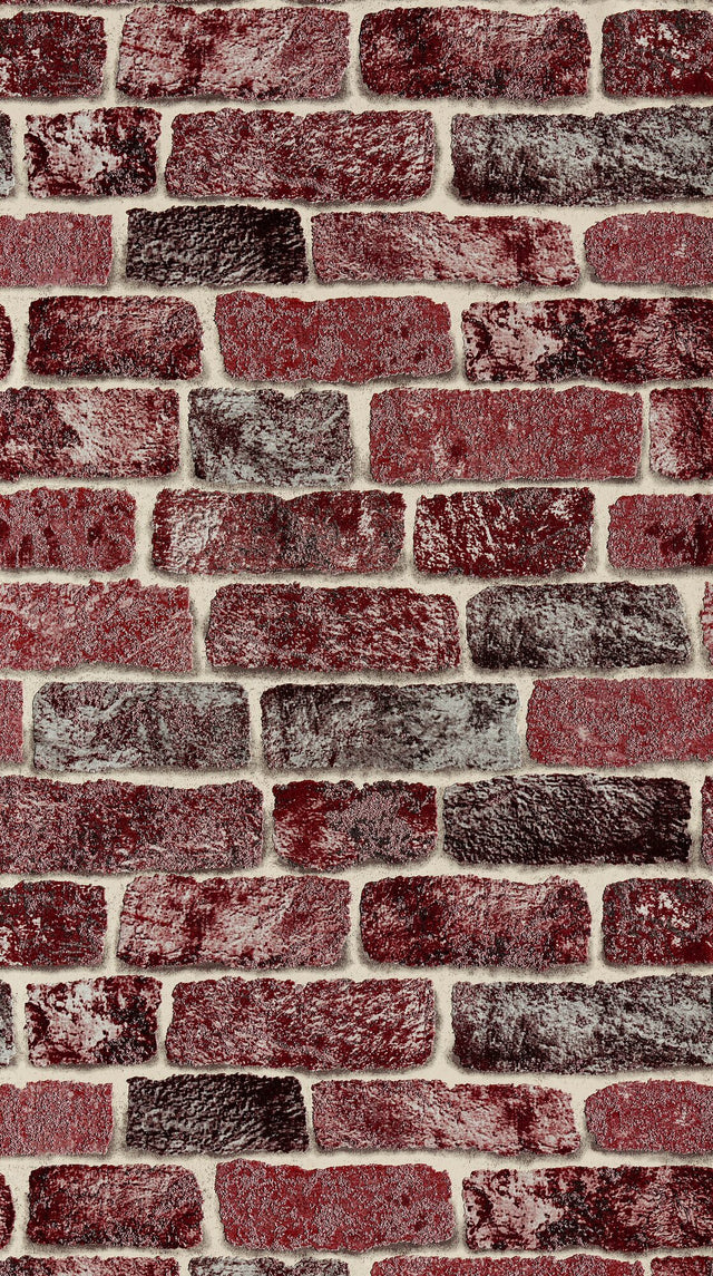 Papier peint intissé ATLANTA coloris lie de vin