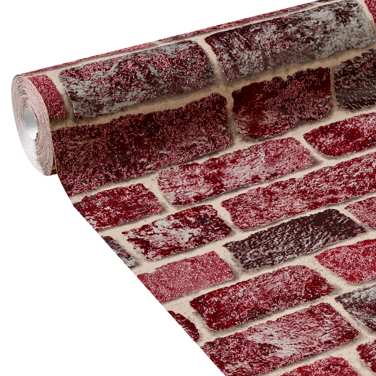 Papier peint intissé Atlanta Lie de vin