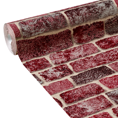 Papier peint intissé Atlanta Lie de vin