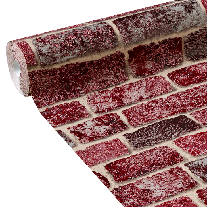 Papier peint intissé Atlanta Lie de vin