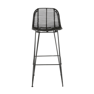 ZAGO Tabouret de plan de travail Fresh Noir 1 place