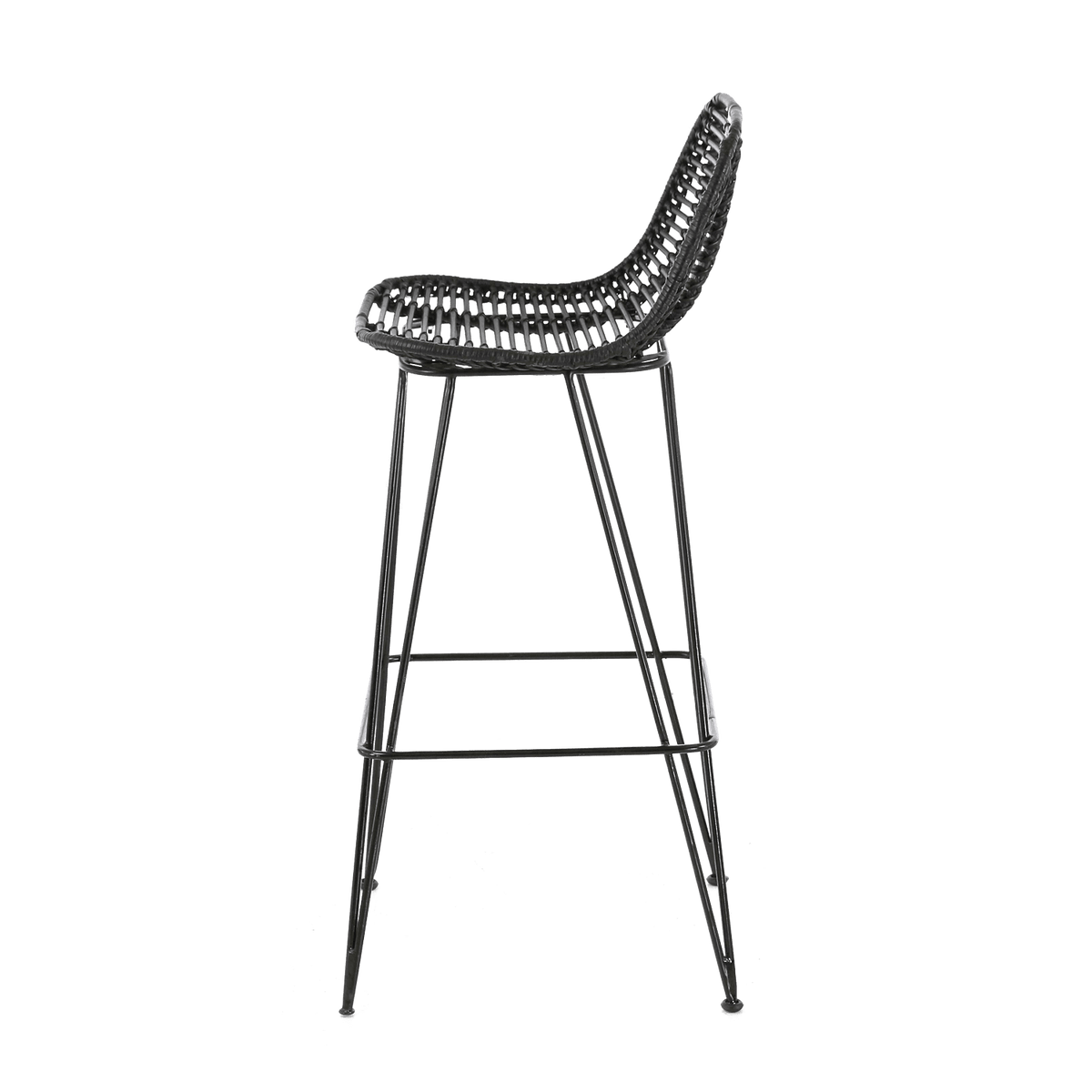 ZAGO Tabouret de plan de travail Fresh Noir 1 place