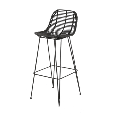 ZAGO Tabouret de plan de travail Fresh Noir 1 place