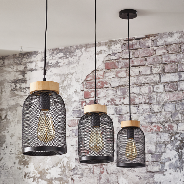 Ostaria Suspension SLIV coloris noir 26 x 15 cm