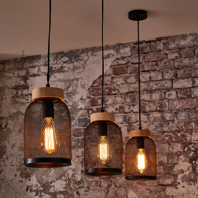 Ostaria Suspension SLIV coloris noir 26 x 15 cm