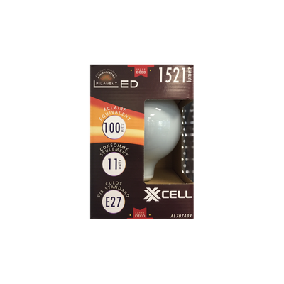 Ampoule Led globe 100w e27 lumière chaude Jaune