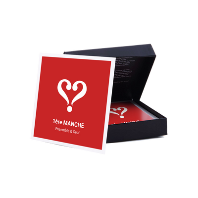 VERTELLIS Jeu de couple Vertellis couple Noir et rouge