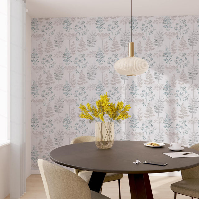 Papier peint intissé HOLLY coloris bleu gris