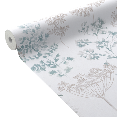 Papier peint intissé Holly Bleu gris