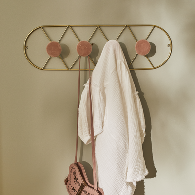 4MURS Patère Jelly Rose et or