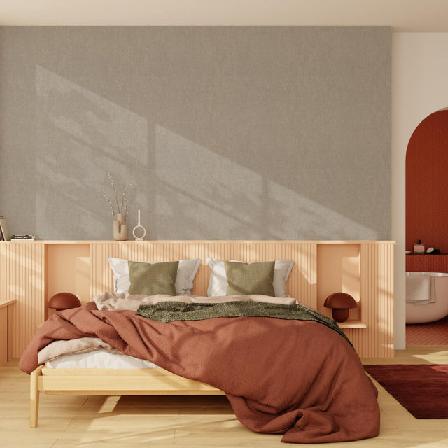 Papier peint intissé YSÉE coloris gris perle