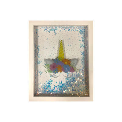 4MURS Toile embellie Glowy licorn Multicolore