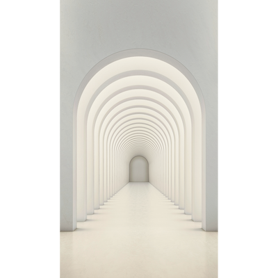 Papier peint panoramique L Joya Blanc perlé Satiné