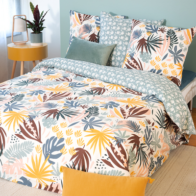 Parure de lit en coton bio Junga Multicolore