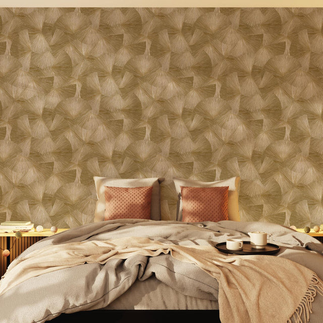 Papier peint intissé YANG coloris or