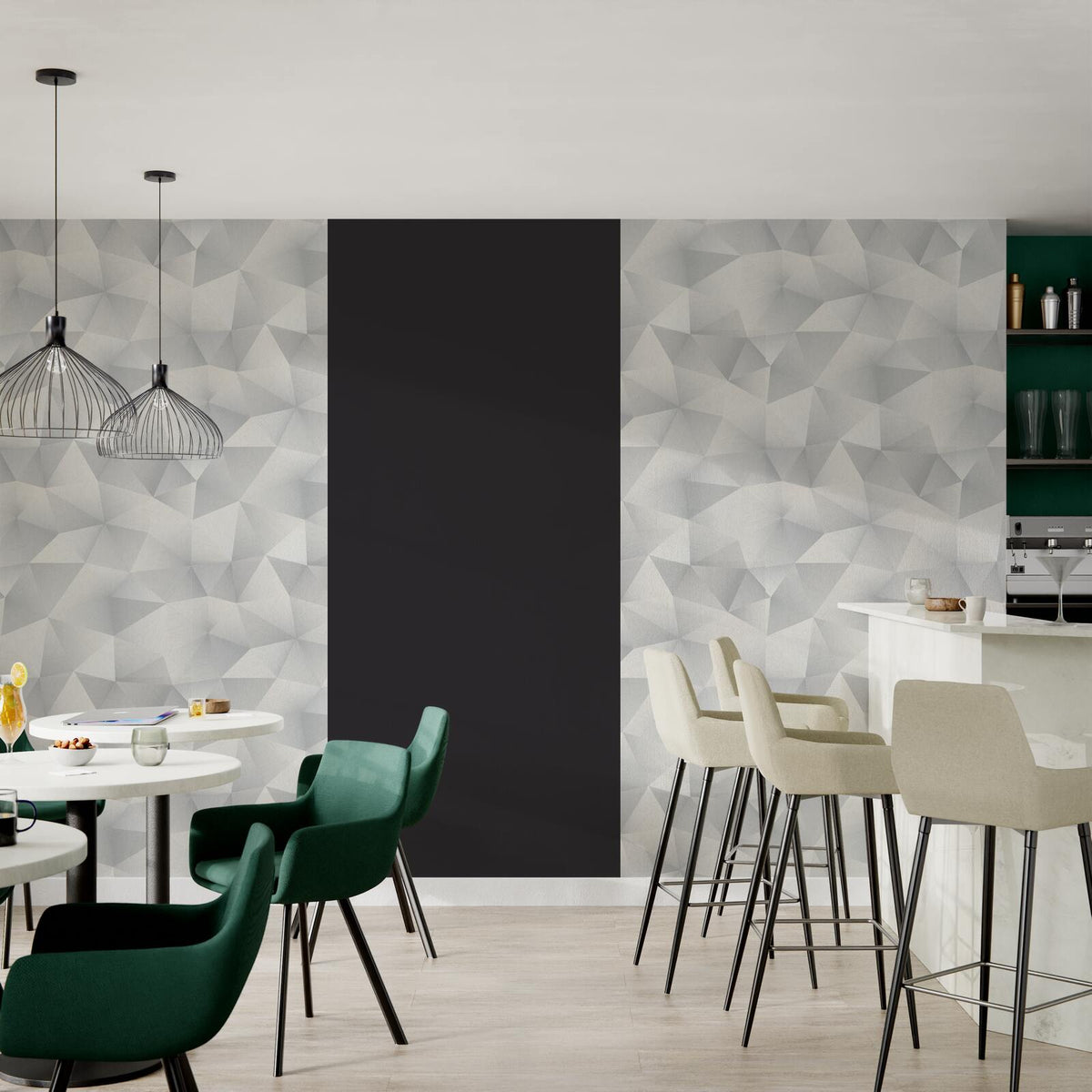 Papier peint intissé Ekynox Blanc perlé