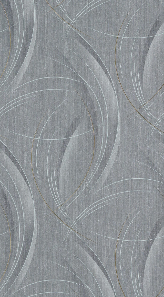 Papier peint intissé FRISSON coloris gris métallisé