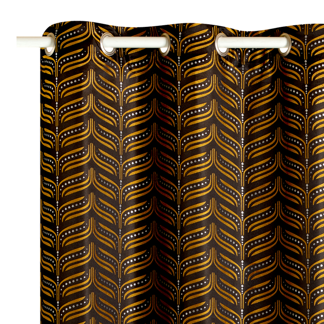 Rideau NASTYA coloris noir 135 x 260 cm