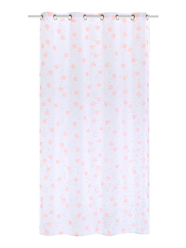 Voilage PUNTINI coloris pêche 140 x 240 cm